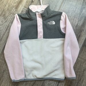 North Face Glacier 1/4 Snap Fleece Girls - 4T